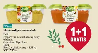 Delhaize Plantaardige smeersalade aanbieding