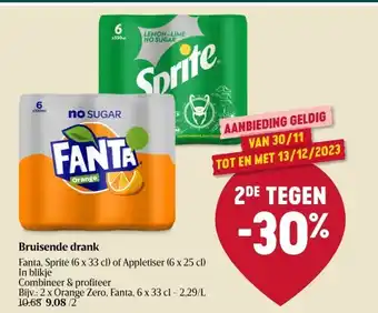 Delhaize Bruisende drank aanbieding