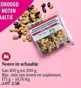 Noten in schaaltje