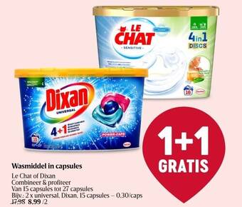 Delhaize Wasmiddel in capsules aanbieding