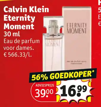 Kruidvat Calvin Klein Eternity Moment 30 mL aanbieding
