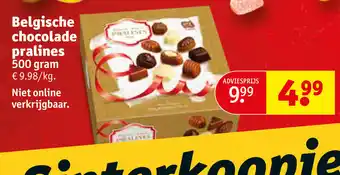 Kruidvat Belgische chocolade pralines 500 gram aanbieding