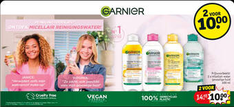 Kruidvat GARNIER 2 x micellair water gevoelige huid 400mL aanbieding