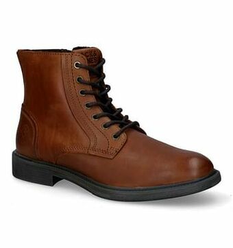Torfs Jack & Jones Karl Leather Cognac Bottines aanbieding