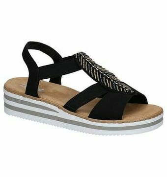 Torfs Rieker Zwarte Sandalen aanbieding