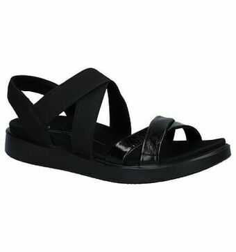 Ecco Flowt Zwarte Sandalen