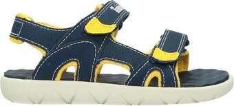 Bol.com Timberland perkins row 2-strap jongens sandalen - black iris - maat 34 aanbieding