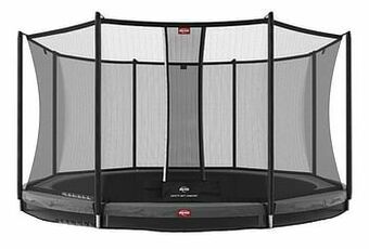 Dreamland Berg inbouwtrampoline met veiligheidsnet Favorit Inground Ø 3,80 m Grey aanbieding