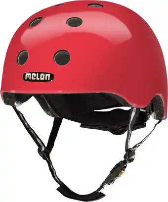 Bol.com Melon fietshelm rainbow red junior polycarbonaat mt 44-50 cm aanbieding