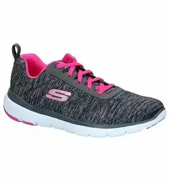 Torfs Zwarte Lage Sneakers Skechers Flex Appeal aanbieding