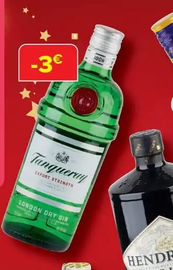 Carrefour Gin london dry tanqueray aanbieding