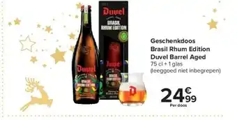Carrefour Geschenkdoos brasil rhum edition duvel barrel aged aanbieding