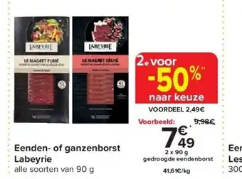 Carrefour Eenden- of ganzenborst labeyrie aanbieding