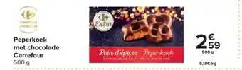 Carrefour Peperkoek met chocolade carrefour aanbieding