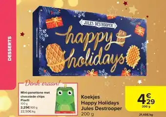 Carrefour Koekjes happy holidays jules destrooper aanbieding
