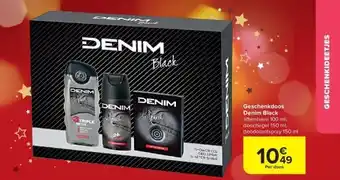 Carrefour Geschenkdoos denim black aanbieding