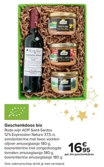Carrefour Geschenkdoos bio aanbieding