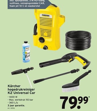 GAMMA Kärcher hogedrukreiniger K2 Universal Car aanbieding