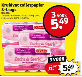 Kruidvat toiletpapier 3-laags