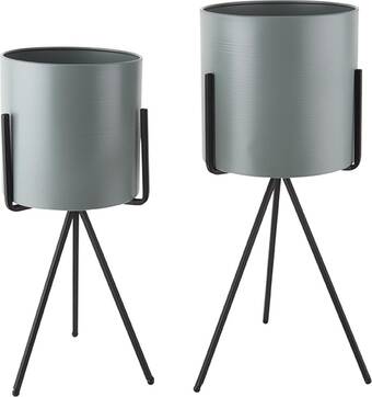 Bol.com Present time bloempot pedestal xl - jungle groen - ø23+ø20 cm - scandinavisch aanbieding
