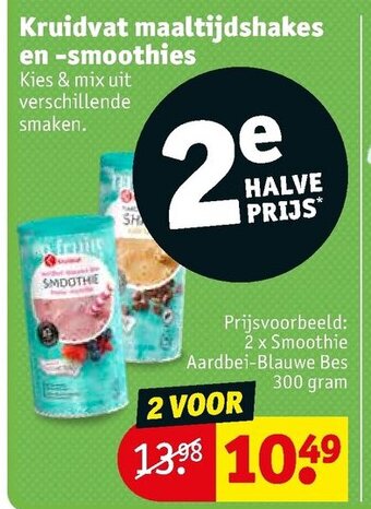 Kruidvat Kruidvat maaltijdshakes en -smoothies aanbieding