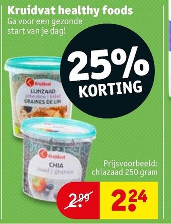 Kruidvat Kruidvat healthy foods aanbieding