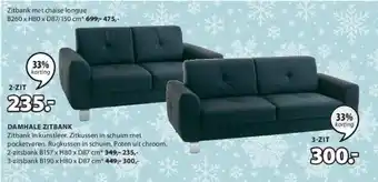 Jysk Damhale zitbank aanbieding