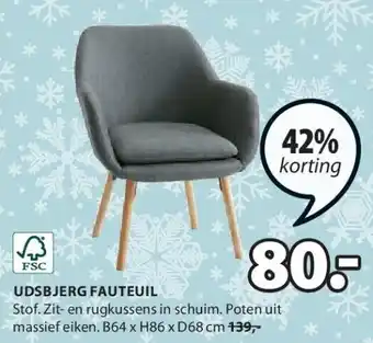 Jysk Udsbjerg fauteuil aanbieding