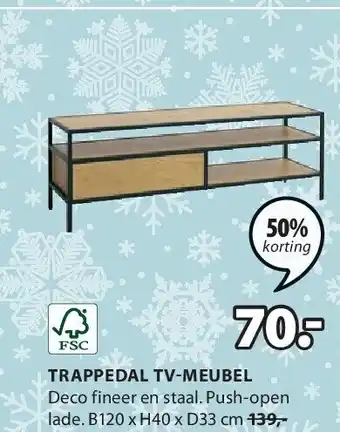 Jysk Trappedal tv-meubel aanbieding