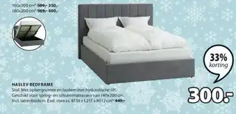 Jysk Haslev bedframe aanbieding