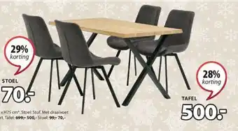 Jysk Roskilde tafel aanbieding