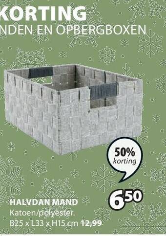 Jysk Halvdan mand aanbieding