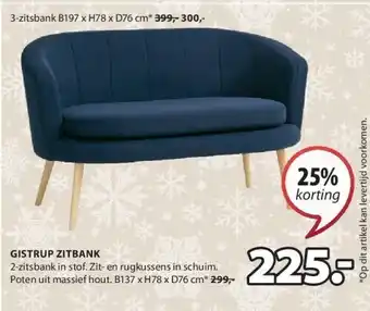 Jysk Gistrup zitbank aanbieding