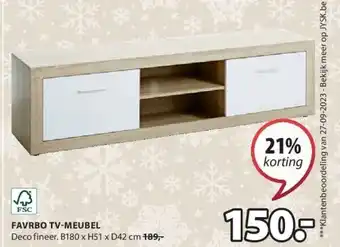 Jysk Favrbo tv-meubel aanbieding
