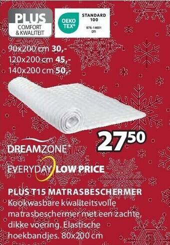 Jysk Plus t15 matrasbeschermer aanbieding