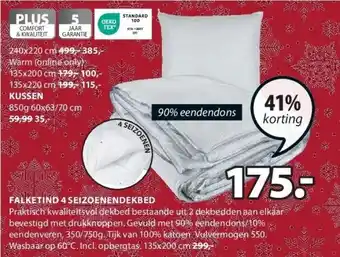 Jysk Falketind 4 seizoenendekbed aanbieding