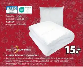 Kunna synthetisch dekbed