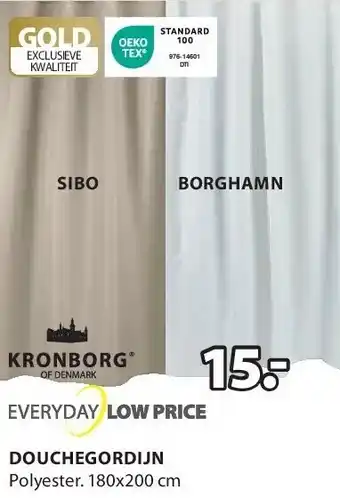 Jysk Douchegordijn aanbieding