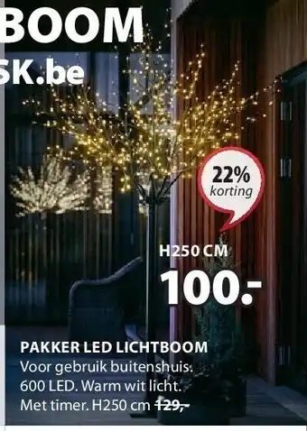 Jysk Pakker led lichtboom aanbieding