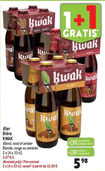 Match Bier bière kwak aanbieding