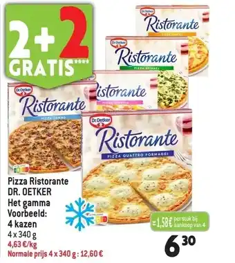 Pizza ristorante dr. oetker het gamma