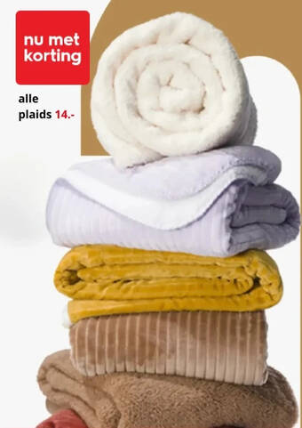HEMA Alle plaids 14 aanbieding