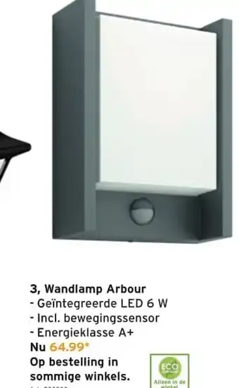 Wandlamp Arbour