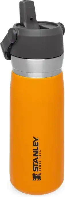Stanley the iceflow flip straw water bottle 0,65l - thermosfles - saffron