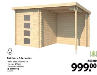 GAMMA Tuinhuis Edelweiss aanbieding
