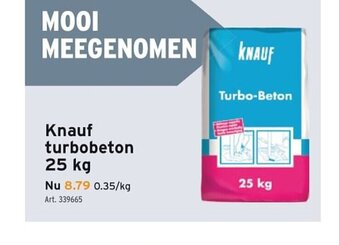 Knauf turbobeton 25 kg