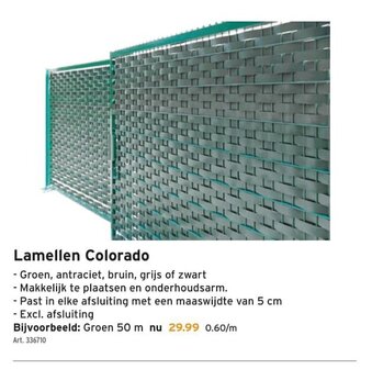 GAMMA Lamellen Colorado aanbieding