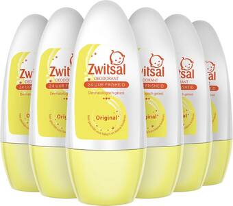 Bol.com Zwitsal deodorant roller- 6 x 50 ml - voordeelverpakking aanbieding
