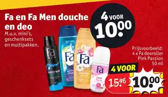 Kruidvat Fa en Fa Men douche en deo aanbieding