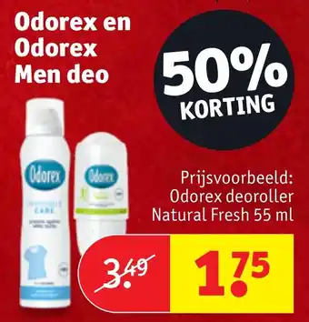 Kruidvat Odorex en Odorex Men deo aanbieding